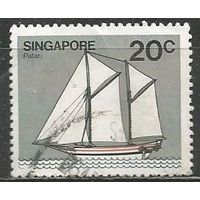 Сингапур. Парусник. 1980г. Mi#346.