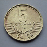 Коста-Рика 5 колонов, 2001