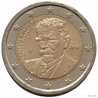 2 евро 2018 Греция Костис Паламас UNC из ролла