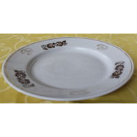 Тарелка эпохи СССР. Синельниковский фарфоровый завод. Днепропетровская обл. 1976-1986 гг