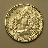 Ватикан, 5 Лир 1966