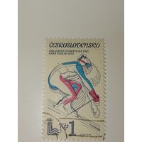 Чехословакия 1980 год XIII зимние Олимпийские игры, проходившие в Лейк-Плэсиде, США.