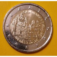 Испания 2 евро 2025 Саламанка UNC из ролла