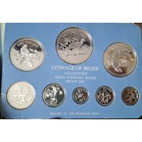 Набор монет Белиз, 1976г. Все монеты серебро.