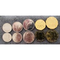 Самоа НАБОР монет 10 20 50 сене 1 2 тала 2011 UNC