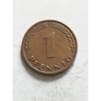 Германия 1 пфенинг 1966 F