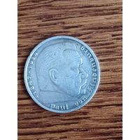 Пять марок 1935 года. Германия.