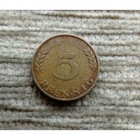 Werty71 Германия ФРГ 5 пфеннигов 1950 G