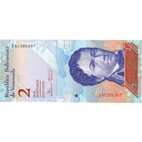 Венесуэла, 2 боливара, 2008 г., UNC