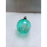 Елочная игрушка "Шар с росписью" (СССР, 1960-1970-ые)