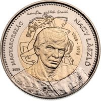 Венгрия 100 форинтов, 2025 100 лет со дня рождения Ласло Надя UNC