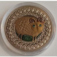 Эксклюзив! Овен Знаки Зодиака, 1 рубль 2009, Cu-Ni, #Belcoinart colored version