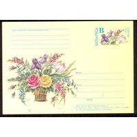 Беларусь 2001 ПК с ОМ цветы флора