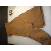 Чулки плотные со швом. Телесные.  СССР