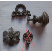 Ручки для посуды в стиле Фраже,  подойдут для сахарницы, шкатулки , тирины и т.п. серебрение.