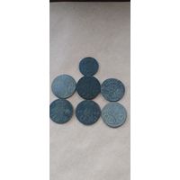 Копейки Августа 7 штук.