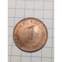 1 сен Малайзия 1982 год.