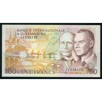 Люксембург 100 франков 1981 г. Р14A. Серия J. UNC