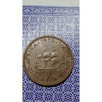 ЮАР 1 пенни 1958 парусник