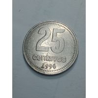 Аргентина 25 сентаво 1996 года .