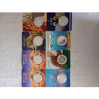 Монеты Казахстана в блистерах.Одним лотом