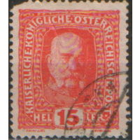 Марка из серии 1916г. Австро-Венгрия "Император Франц Иосиф"