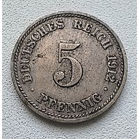 Германия 5 пфеннигов, 1912 D  2-12-21