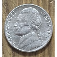 5 Центов США 1991г.