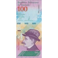 Венесуэла 100 боливаров образца 2019 года UNC p106 серияD