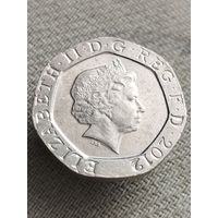 Распродажа - 20 пенсов 2012г.,Елизавета 2,Великобритания
