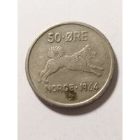 Норвегия 50 оре 1964