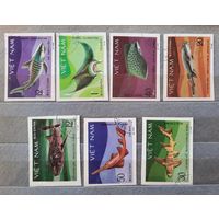Вьетнам 1980г. Серия из 7 марок(без зубц.). Акулы. гаш.