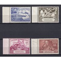 129.BrKS. Великобритания. Колонии. Гренада. 75 лет Всеобщему Почтовому Союзу. 1949 г. Полная серия. MNH. Mi.##139 - 142.