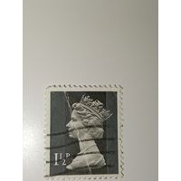 Великобритания 1971 Профиль королевы Елизаветы II, созданный на основе скульптуры Арнольда Мачина.