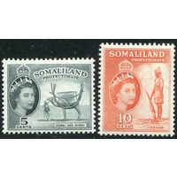 Сомалиленд 1953 ** 2 марки Британские колонии