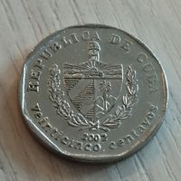 Куба ,25 сентаво 2002г.