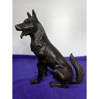 Статуэтка собака бронза с рубля