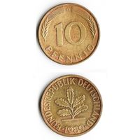 10 пфеннигов Германия 1989 года(D)