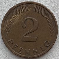 Германия 2 пфеннига 1962 г. J