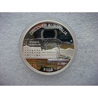 1 доллар 2008. Австралия. Хобарт. Серия "Откройте для себя Австралию". Серебро 999