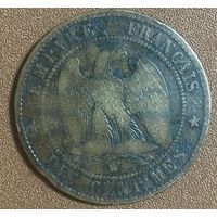 10 сантимов 1853 год. Франция. Император Наполеон III.