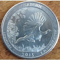 США 25 центов (квотер) 2015 г. Р. Парк Кисачи, Луизиана