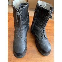 Из натур. кожи в полнейшем оригинале и сохране ботинки лётчика СССР. р 42.На натур.кож.подкладке.
