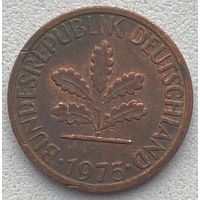 Германия 1 пфенниг 1975 г. F