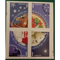2017 Рождественские гимны ( вечные марки)США