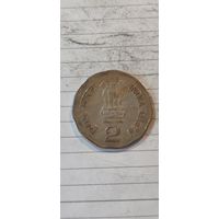 Индия 2 рупий 2000