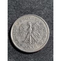 Польша 20 грошей 2008