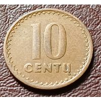 Литва 10 центов, 1991    ( 1-1-5 )