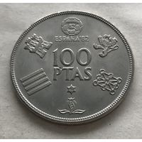 Испания 100 песет 1980 - Чемпионат мира по футболу 1982, Испания