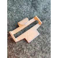 Зацеп позднего/тропического поясного ремня под пряжку ГМУ. Алюминий. Вермахт.